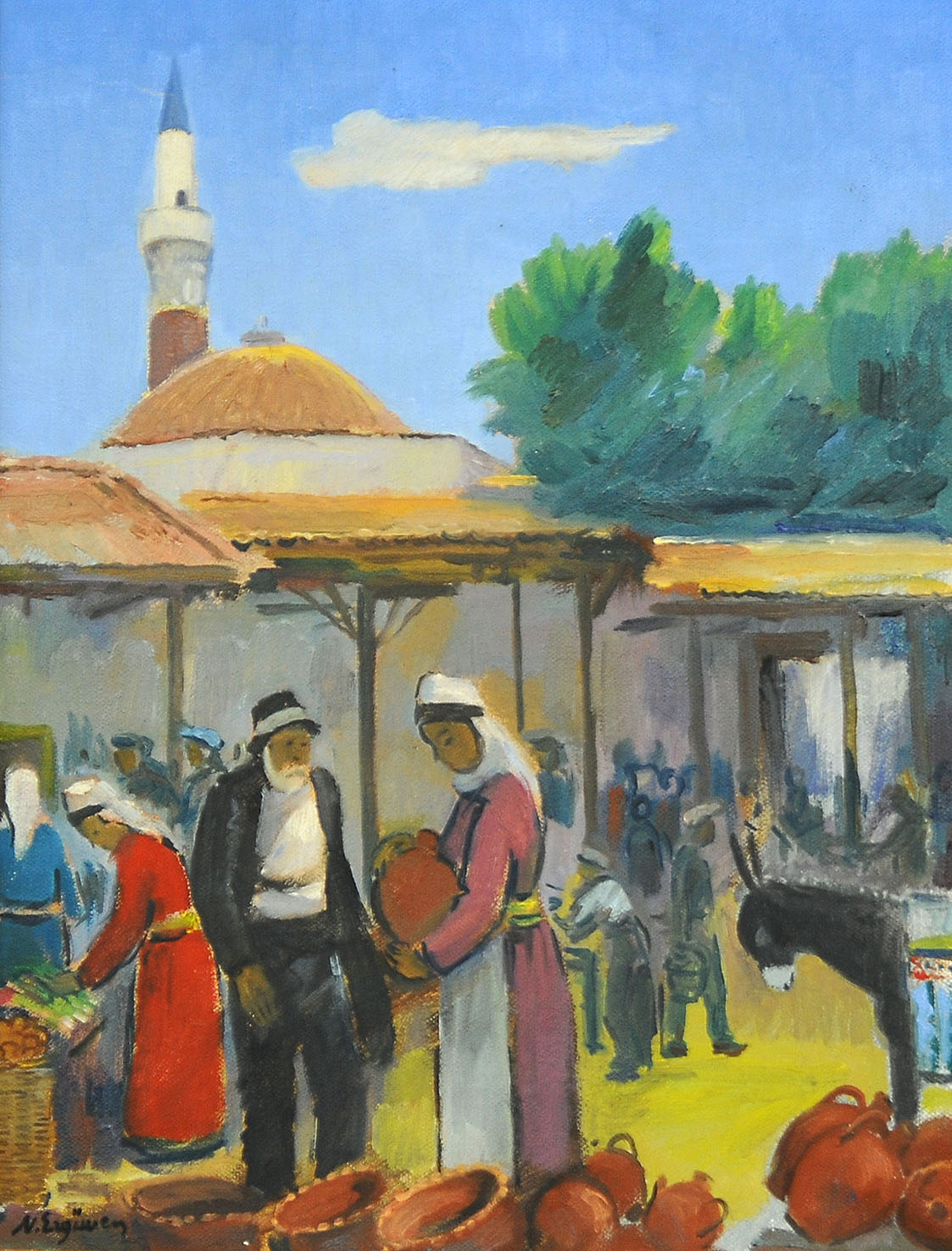 Bergama, Tuval üzerine yağlıboya- Oil on canvas, 35×27 cm